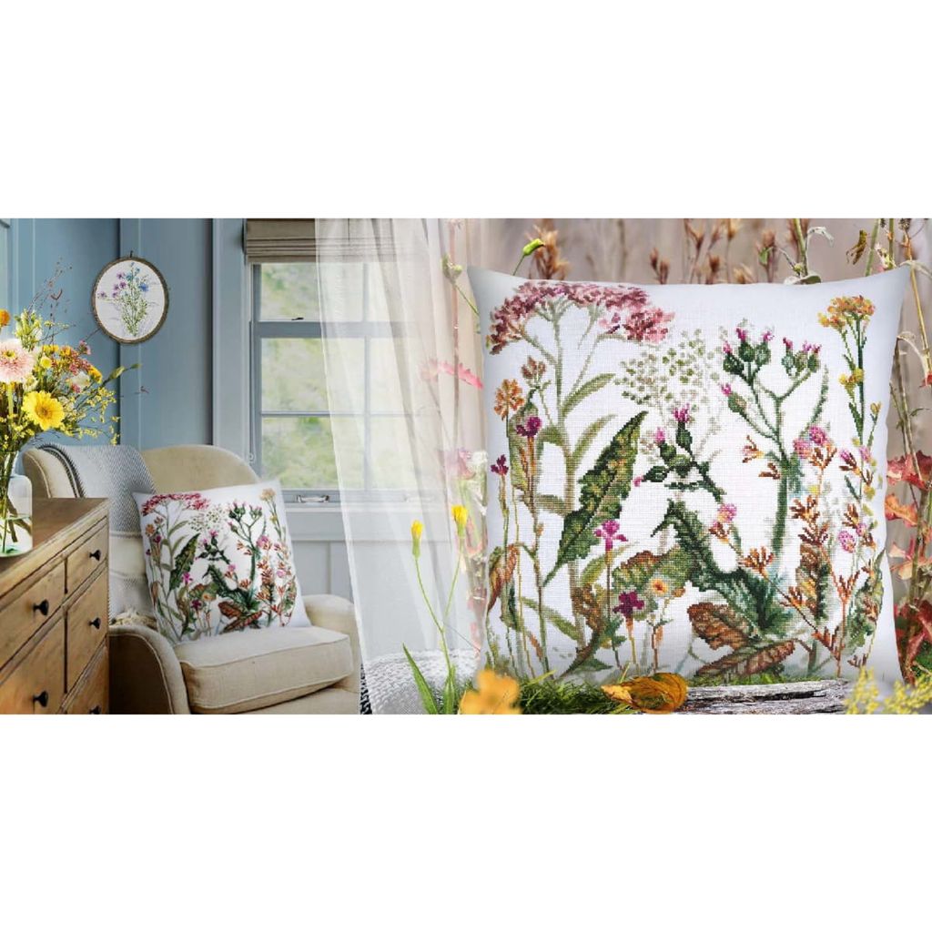 Hdfvlfdsa Kreuzstich Kissen Set - Creekside Cheetah 45x45cm Stickset