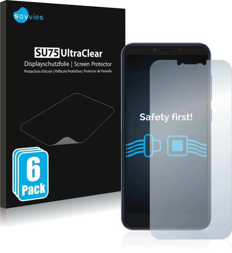 6x Für Alcatel 1S 2019 Schutzfolie Savvies Displayschutz Display Schutz Folie Klar Transparent