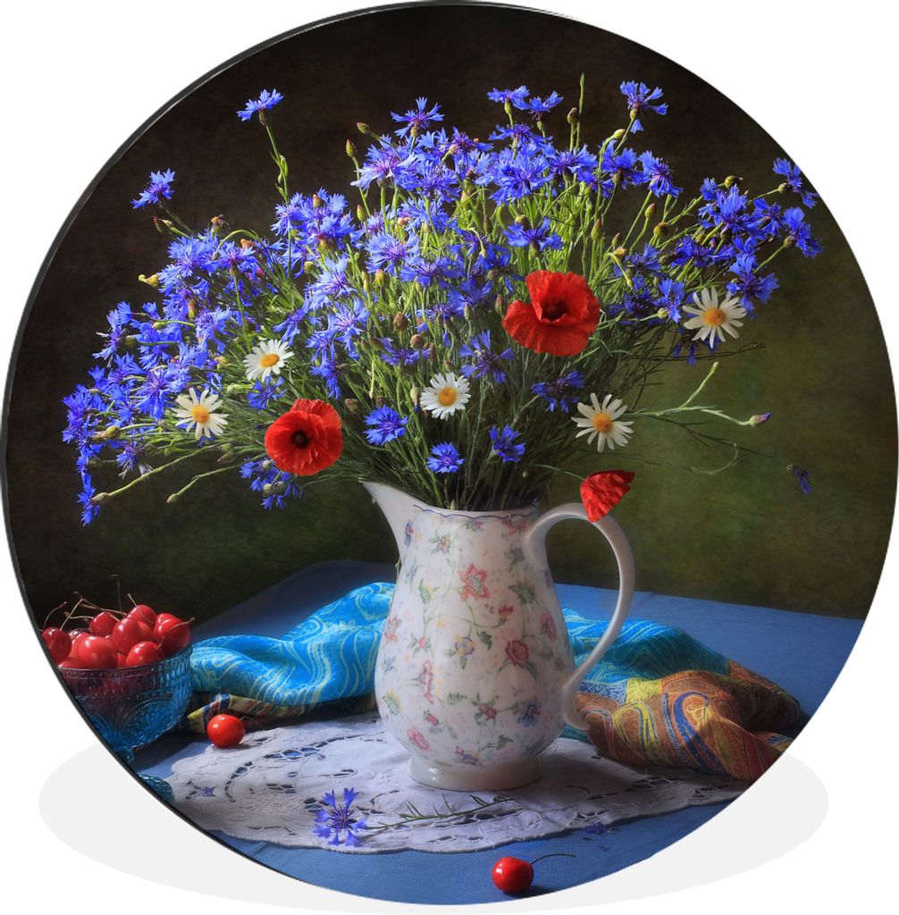 MuchoWow - Wand Kreis - Wandbild - Schlafzimmer - Aluminium Bild - Kinderzimmer - Wohnzimmer Dekoration - Wandschmuck