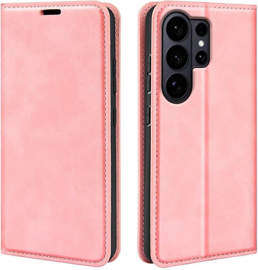 Mobigear Retro Slim Samsung Galaxy S26 Ultra Hülle Klapphülle Geldbörse - Pink