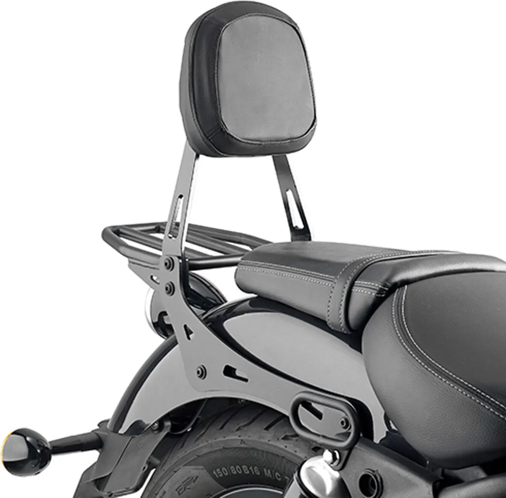 Sissy bar dossier passager complet pour moto de tourisme et grand cruiser