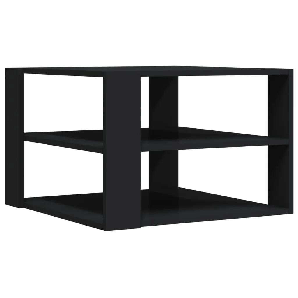 Maison Exclusive - Tavolino nero 58x58x40 cm Materiale ligneo