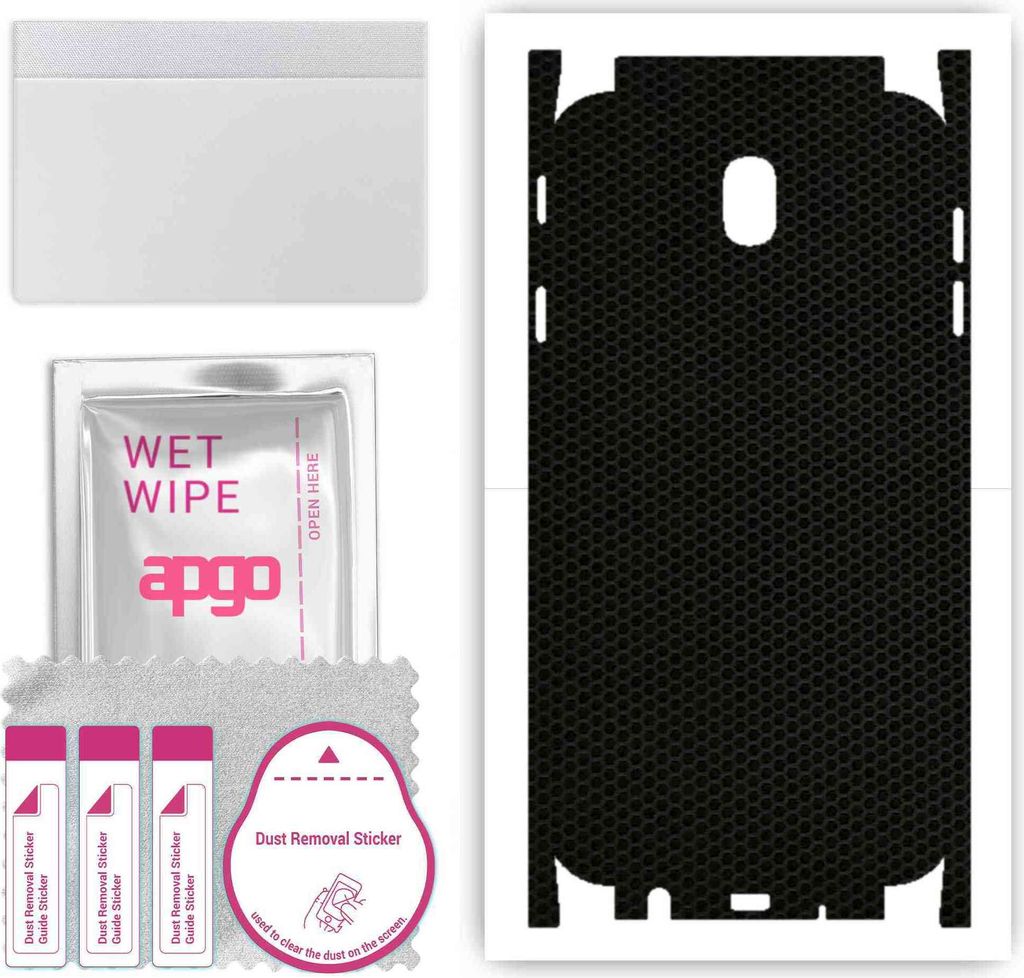 apgo Rückseite + Seiten Schutzfolie, Skin, kompatibel mit Samsung Galaxy J7 (2017), Hinten Displayschutzfolie aus Vinylfolie, kratzfest, einfache ...