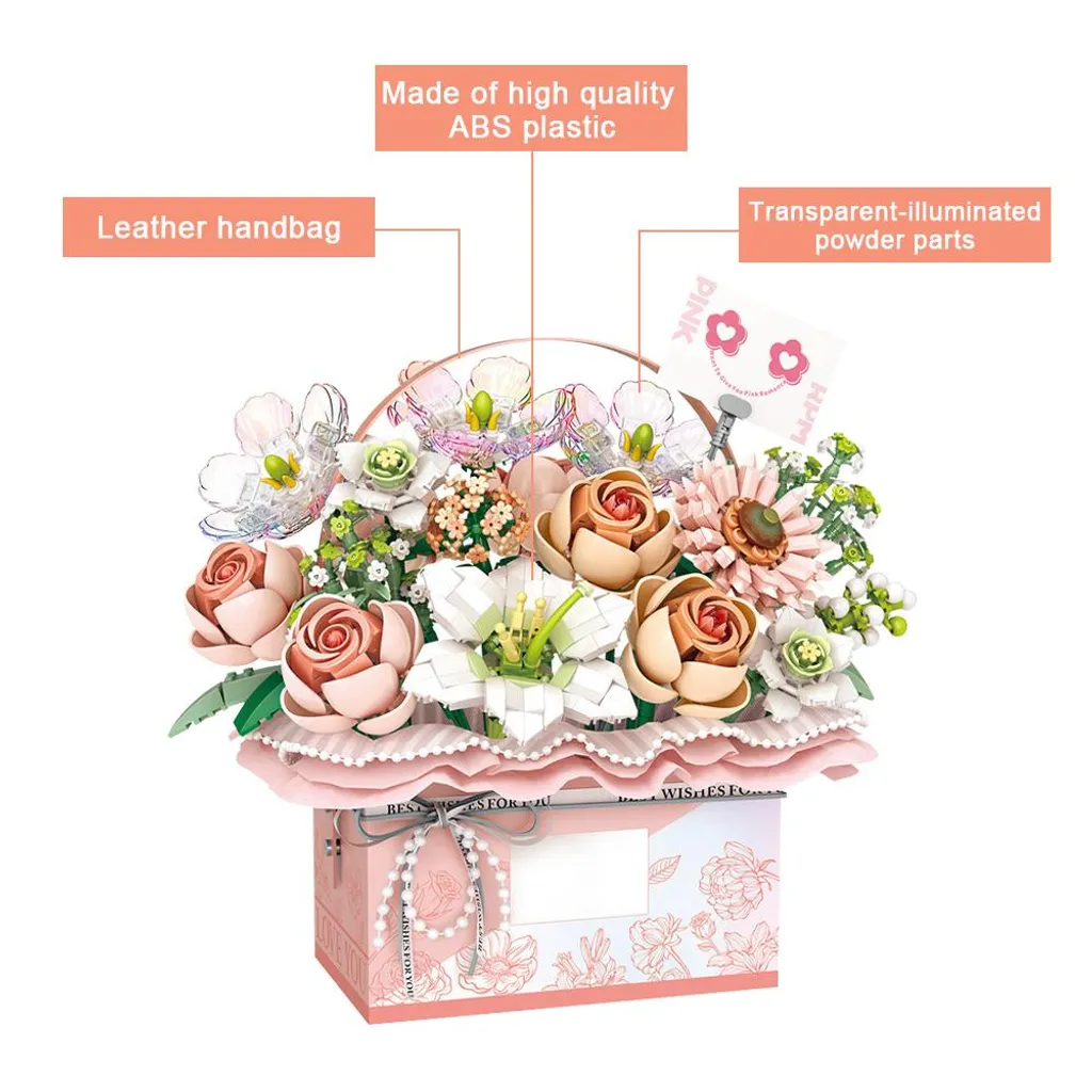 Jouets de construction de plantes pour activité manuelle adulte - 3