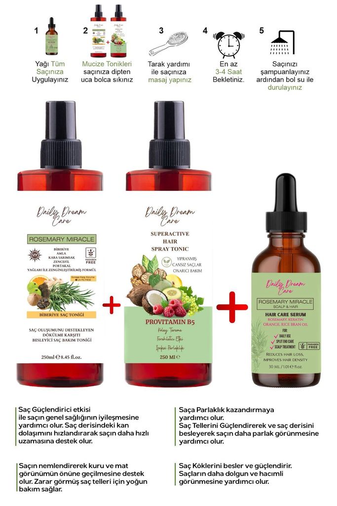 Daily Dream Care Leistungsstarkes 3-teiliges Haarwunderset Produktbild 