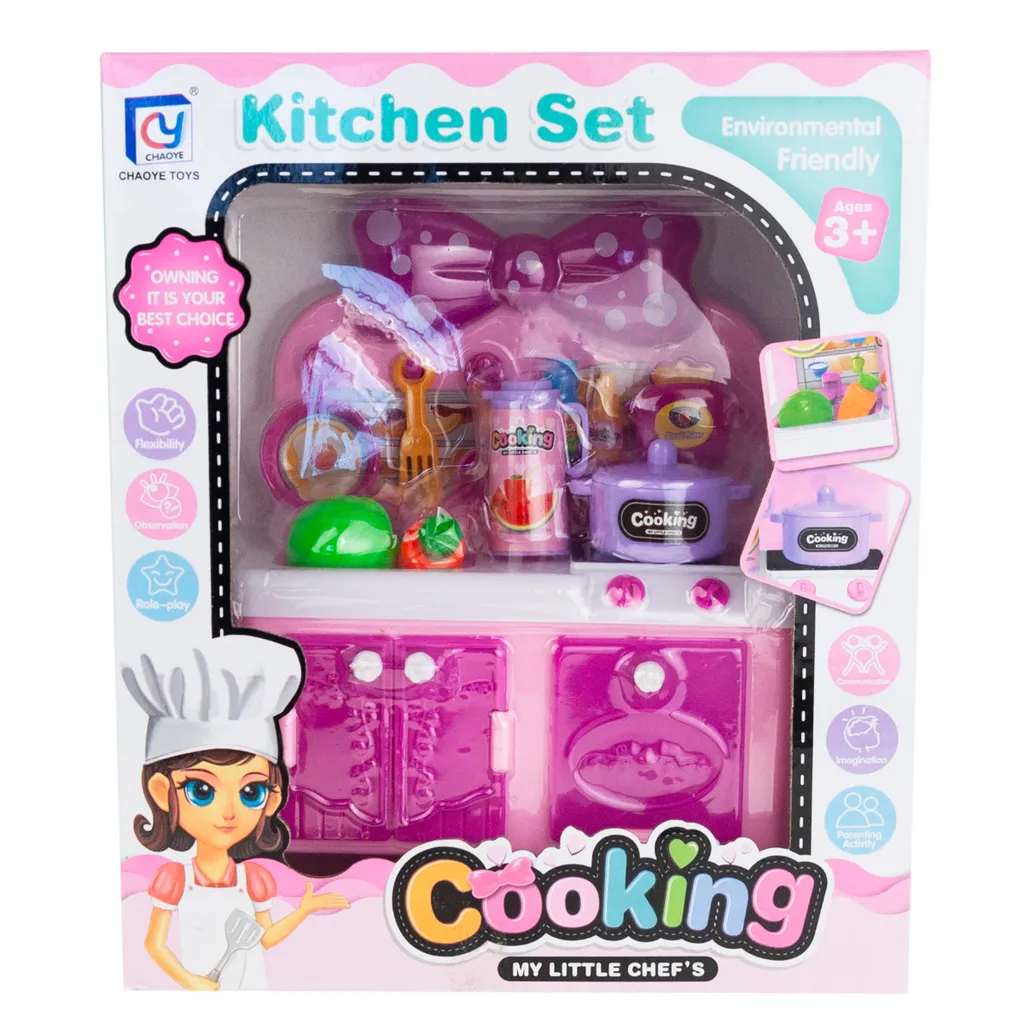 Cuisine pour enfants avec évier et brûleur Set-X20 en bois durable - 15