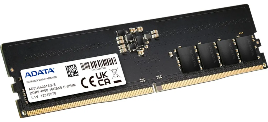 Mémoire PC Adata DDR5 16Go 4800 - Idéal pour le multitâche et le gaming PC - 2