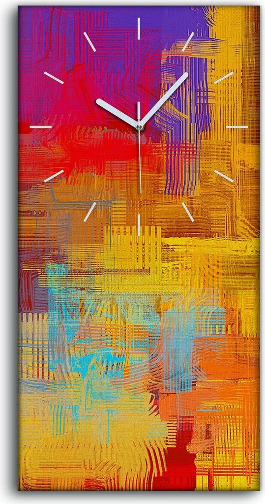 Dekor Leinwand Uhr Wandbilder 30x60 Ausdrucksstarke handgemachte Malerei - weiße Hände