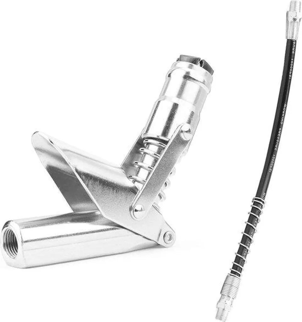 Tuyau de vidange 30 cm flexible avec embout graisseur et buse acier