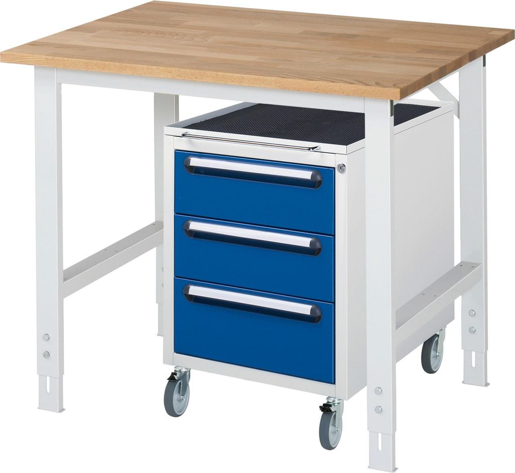 Rau Arbeitstisch Tom höhenverstellbar KM09, B1000xT800xH760-1080mm, B-Platte-25mm