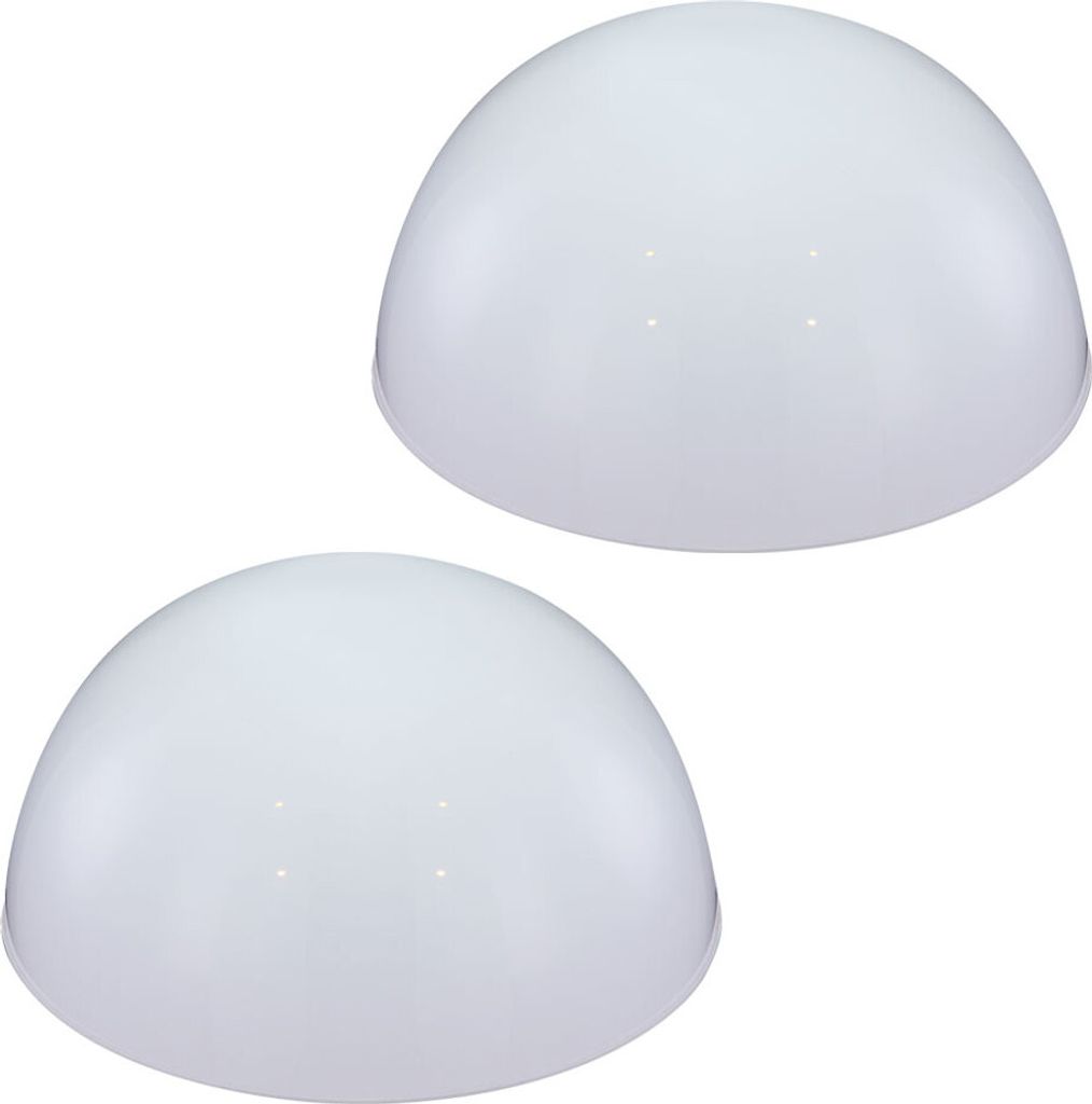 2er Set Moderne LED Halbkugel Solarleuchte für den Garten Produktbild 