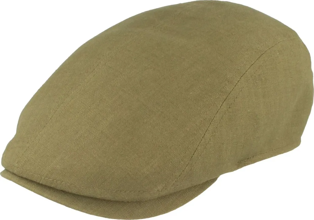 Hut-Breiter Berretto Piatto Uomo 100% Lino Fine - Flat Cap Estivo