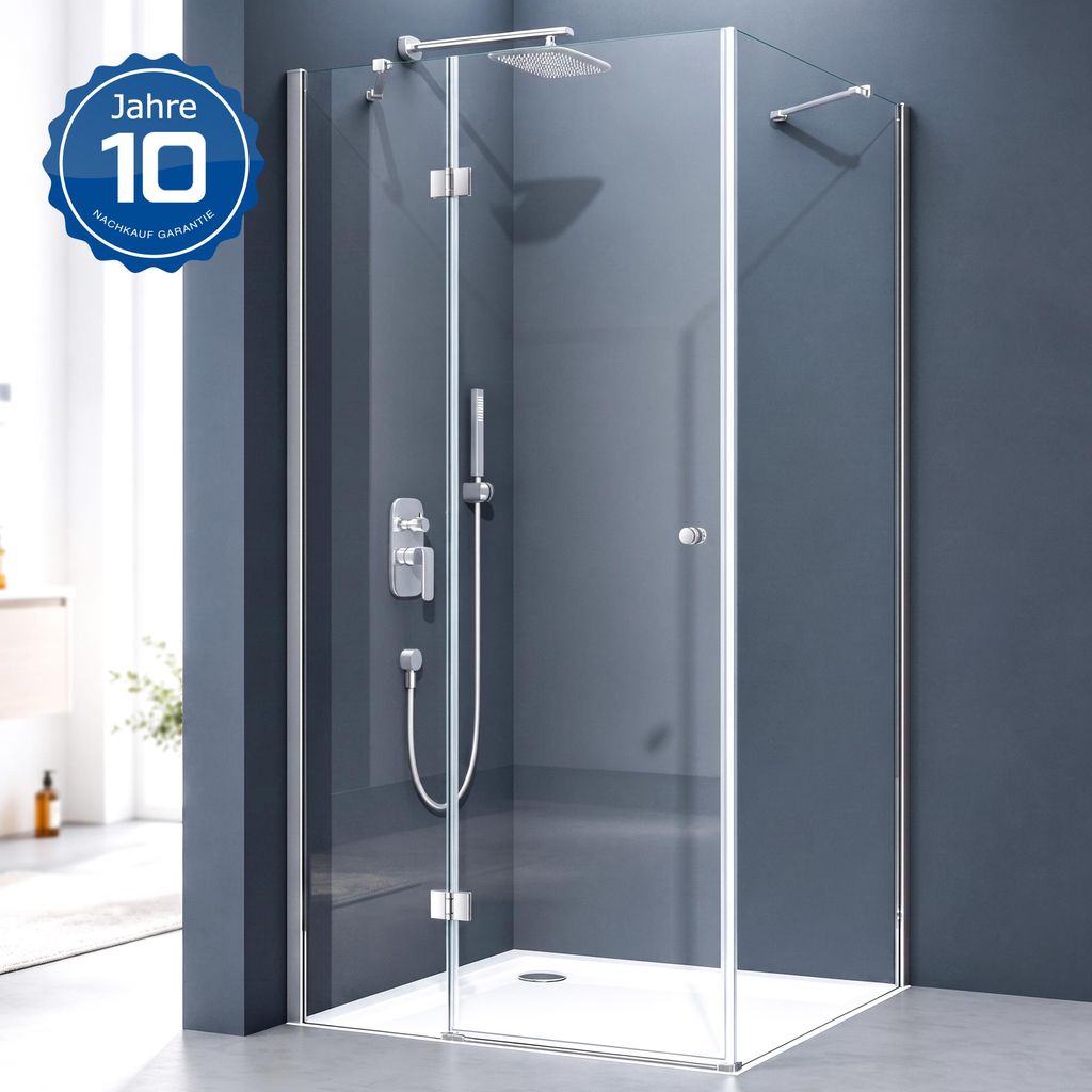 doporro Eck-Duschkabine 90x80cm Dusche Eckdusche Produktbild 