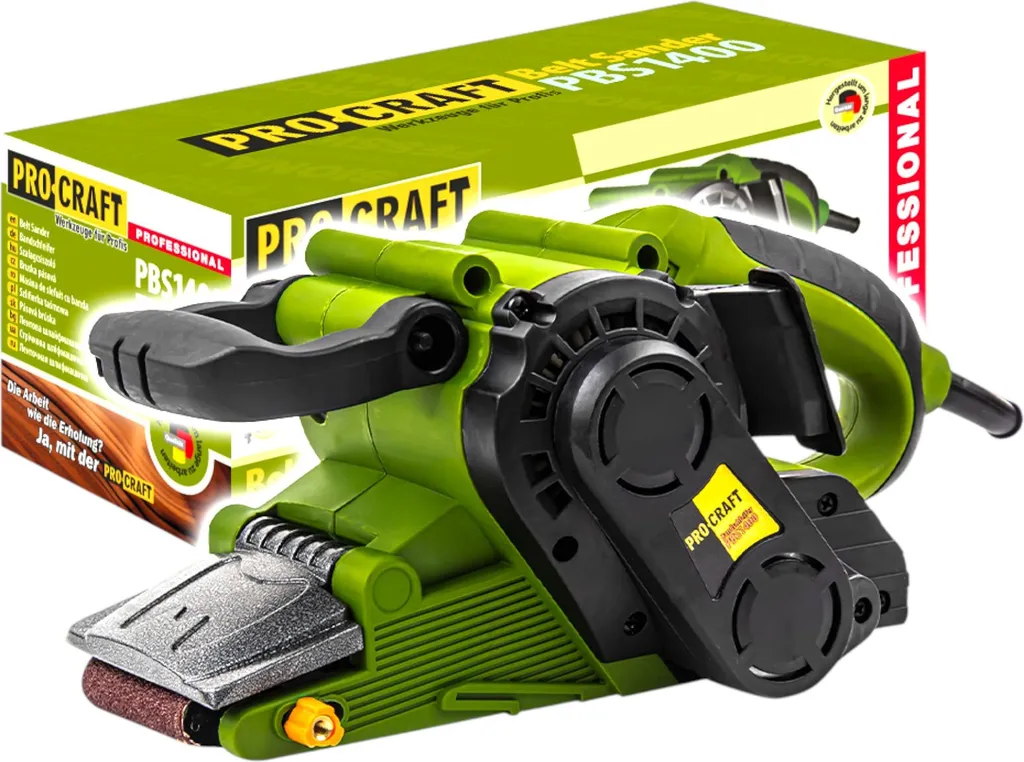 Ponceuse à bande électrique 800W Procraft PBS1400 avec sac à poussière
