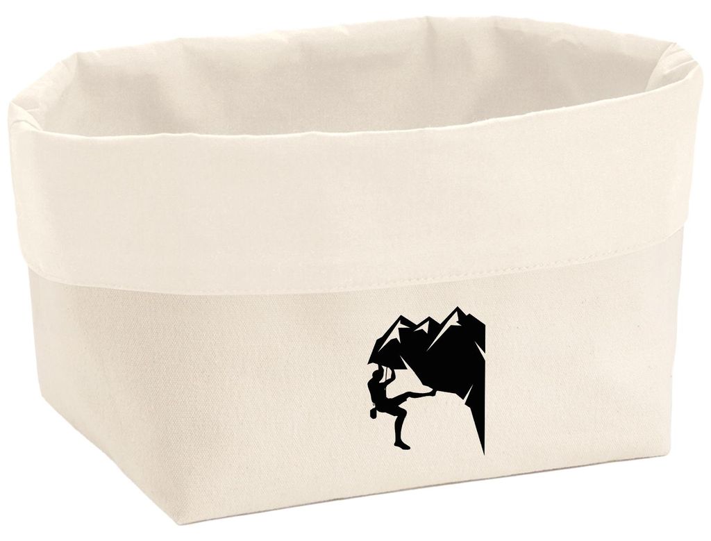 Huuraa Organizer Klettern Silhouette 8 Liter Large Canvas Baumwolle Utensilo Geschenkidee