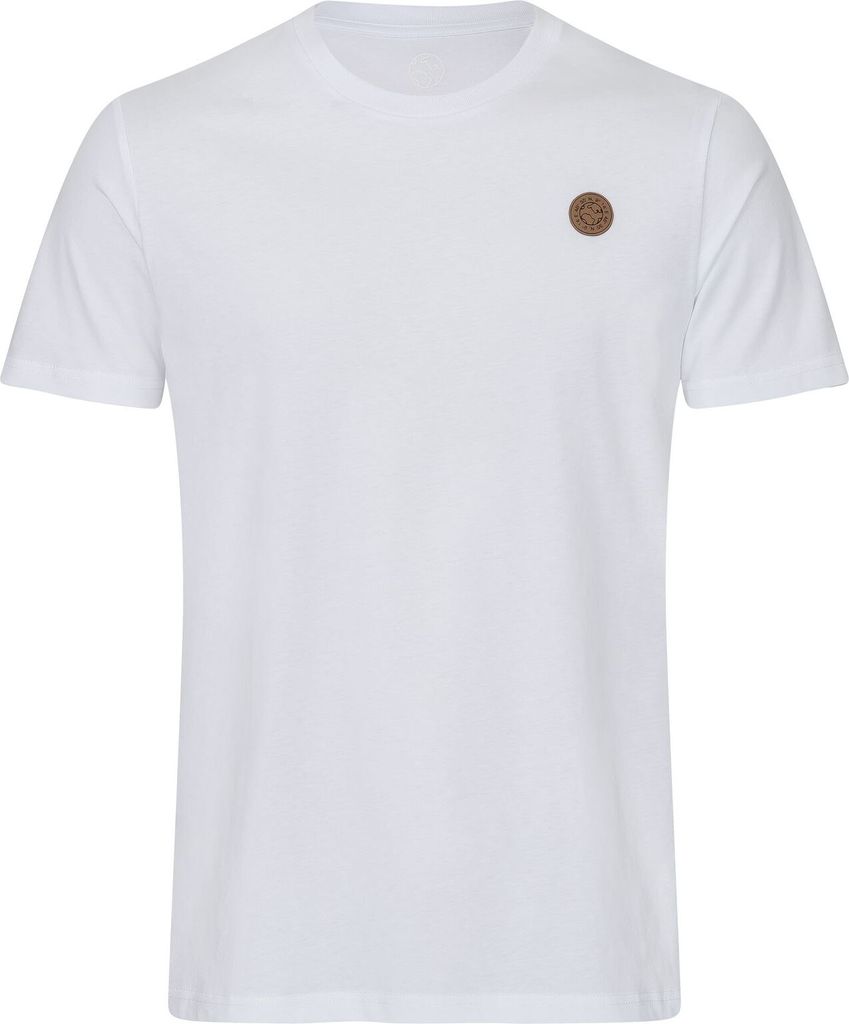T-Shirt uni aus 100% Biobaumwolle mit Lederpatch fair produziert der Marke GRADNETZ