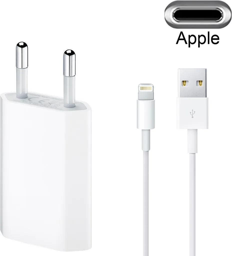 Apple 5W USB Power Adapter (Netzteil) Ladegerät + 1m USB to Lightning Ladekabel Charger Cable