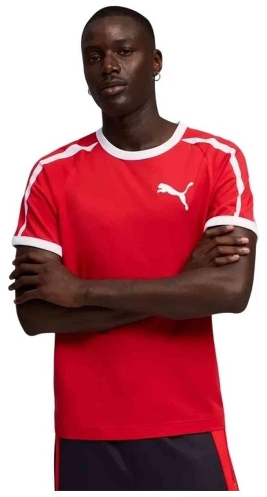 Puma Yellow Big Cat Ringer Tee Červený Obrázek produktu 