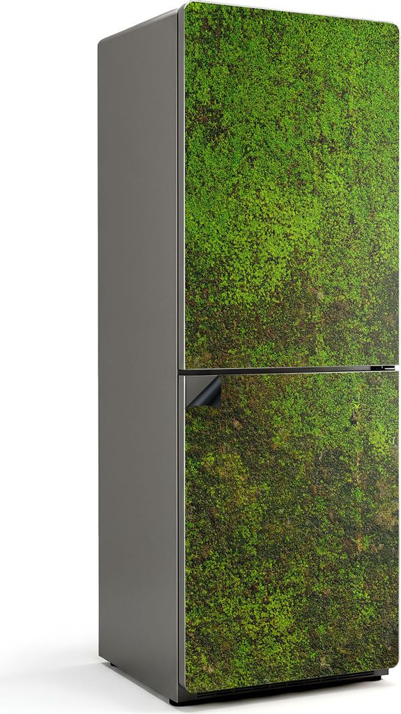 Nahaufnahme von natürlichem Moos – Magnetische Kühlschrank Abdeckung – Dekorfolie magnetisch Küche – Kühlschrank Magnet Deko – selbstkl...