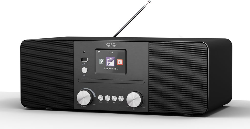 XORO HMT 620 - All-in-One Stereo Internetradio mit CD-Player, DAB+/FM Radio, WLAN, Bluetooth, Spotify Connect, MP3 USB Player, Netzwerkstreaming, App