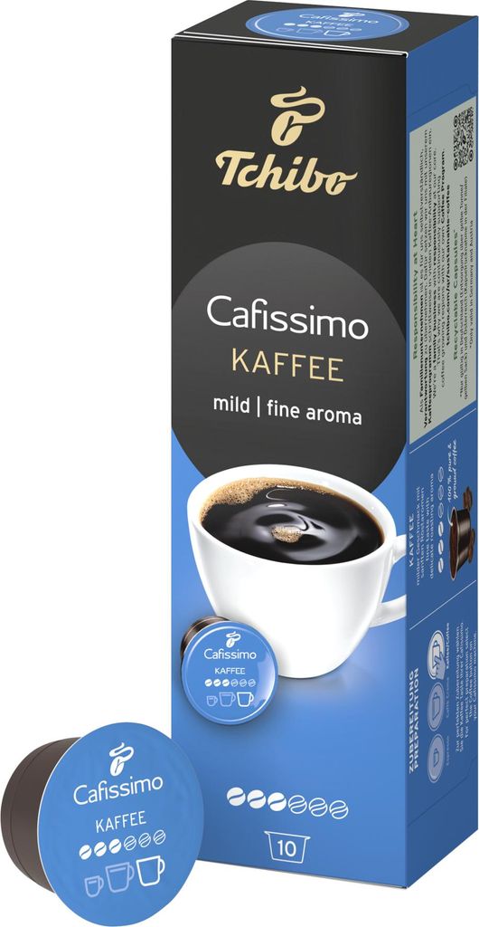 Tchibo Cafissimo Kaffee Filterkaffee mild Kaffeekapseln, 10 Stück (Kaffee, mild mit sanften Röstaromen), nachhaltig & fair gehandelt