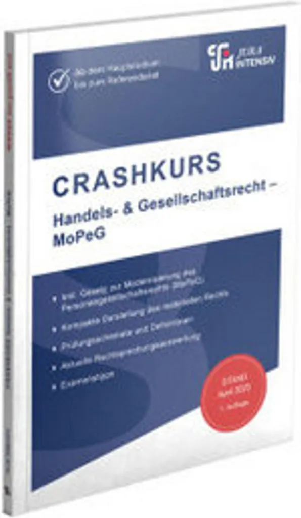 Comprendre la Loi MoPeG facilement - Crashkurs Droit des Sociétés HGB