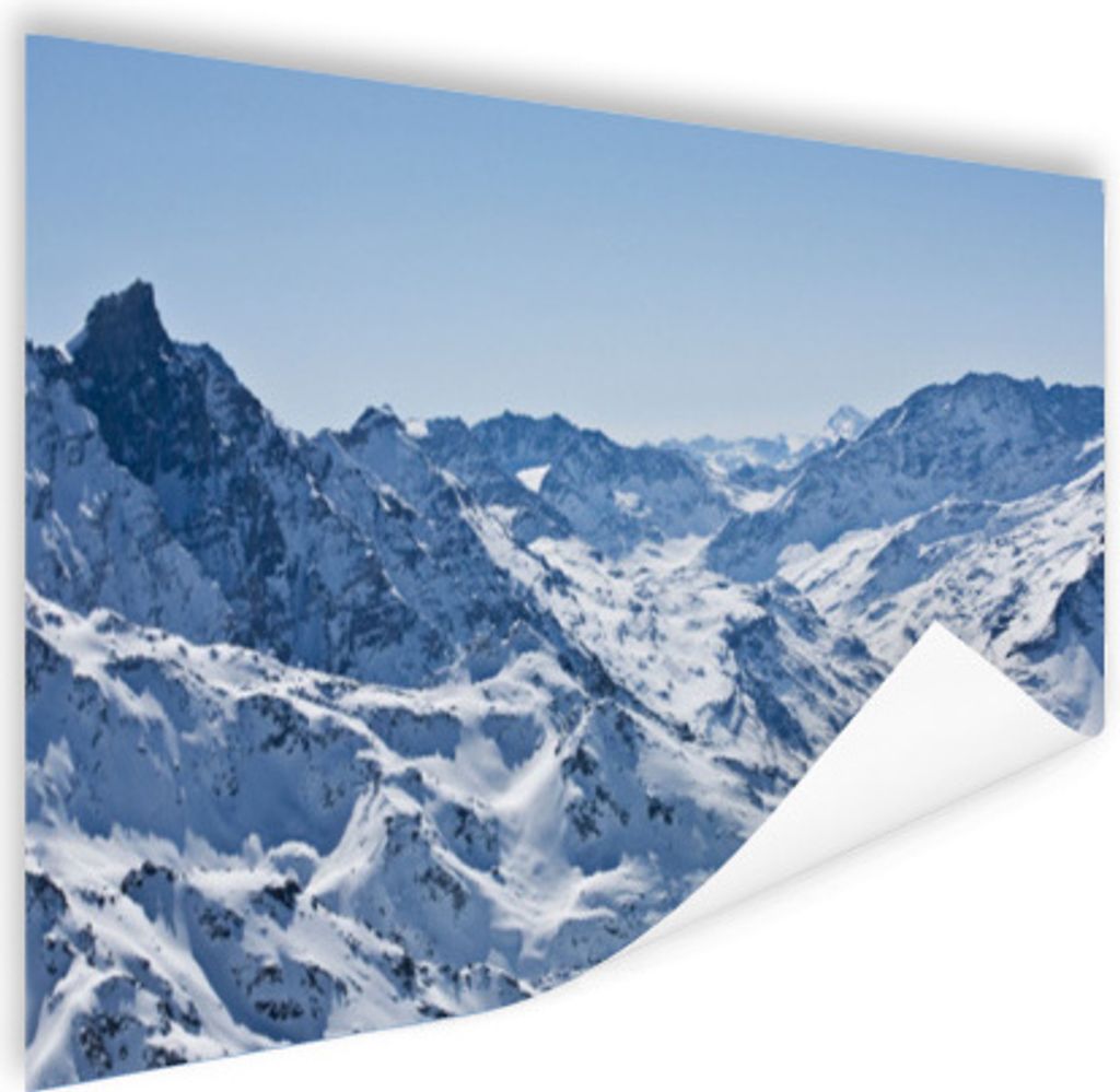 MuchoWow Poster Alpen - Berg - Schnee 60x40 cm - Schlafzimmerdekoration