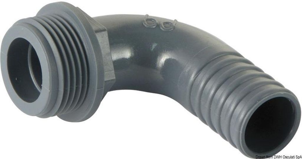 90° PP Schlauchadapter 3/4" x 20 mm Osculati 17.238.03