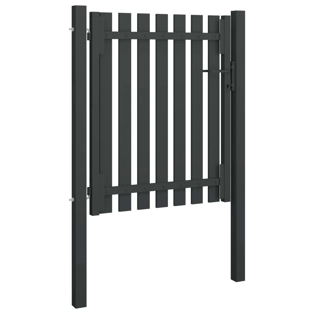 Panneau pour fermer votre jardin 1x1,5m acier anthracite résistant