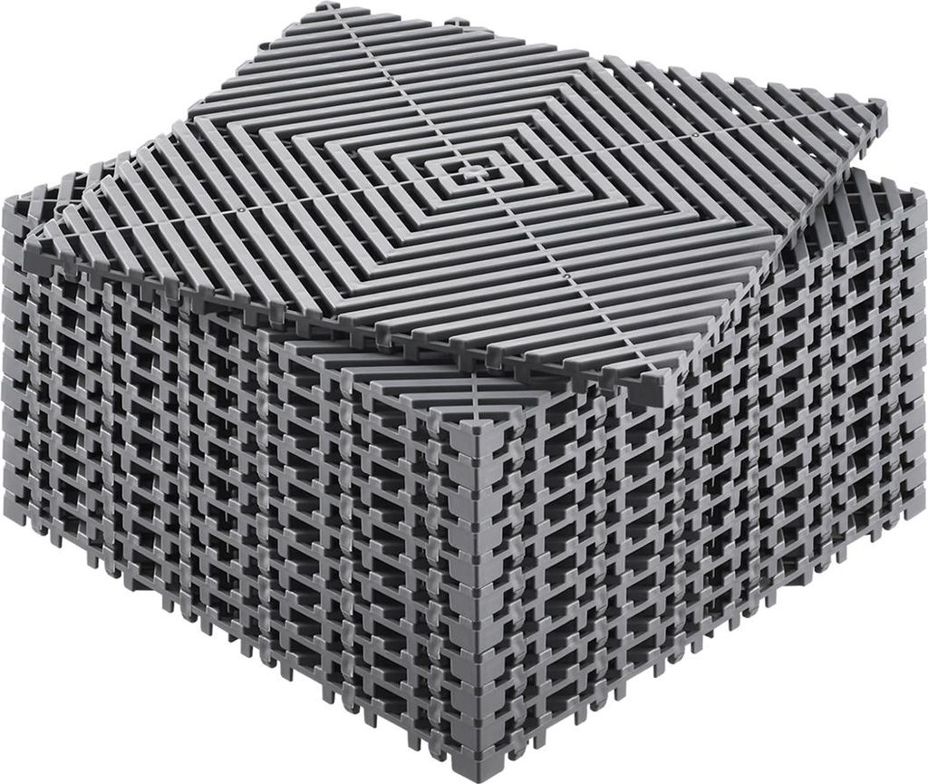 SucceBuy 12 x 12 pouces Tapis de drainage imbriqué, coussin Image du produit 