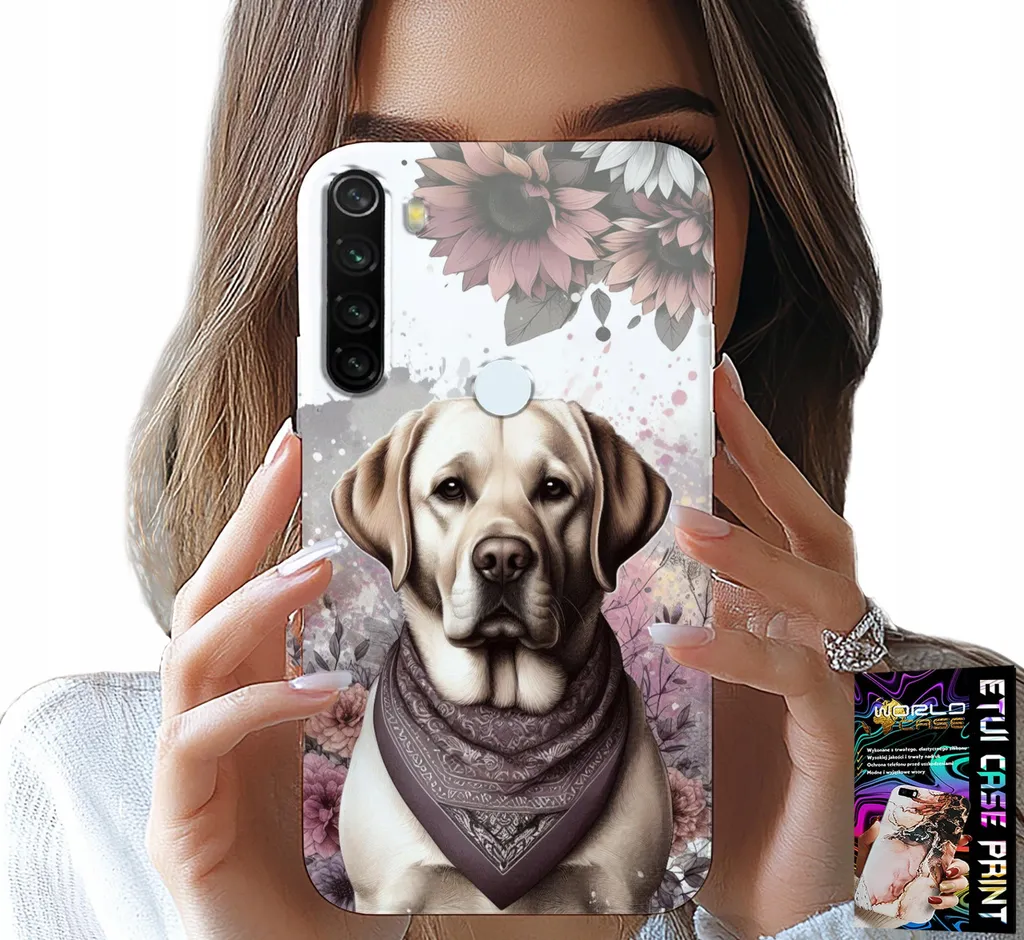 Custodia Xiaomi Note 8T Cane Husky - Cover Silicone + Vetro Temperato