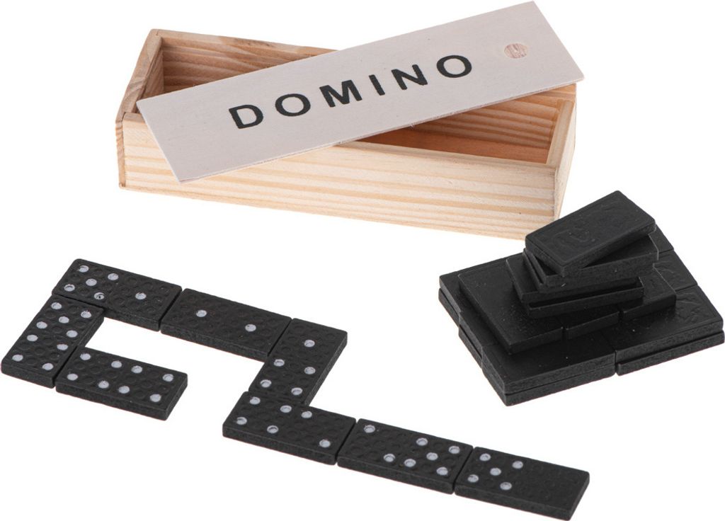 Dřevěné domino rodinná hra + krabice Obrázek produktu 10