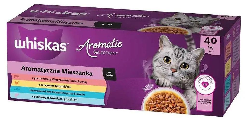 Whiskas Aromatic Adult 40x85g Nassfutter für Katzen, Produktbild 