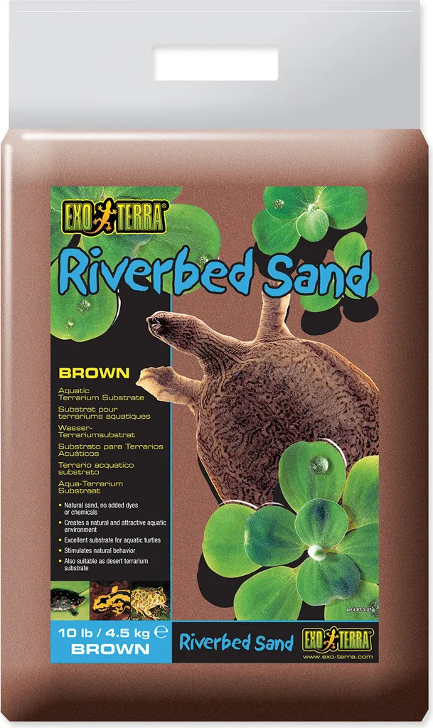 Exo Terra River Bed Sand Amber 4,5 kg | Substrato Naturale per Tartarughe