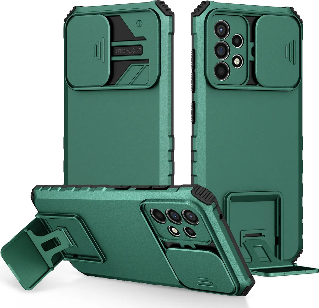 Custodia Samsung Galaxy A52S 5G Robusta Verde con Protezione Camera