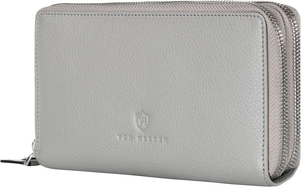 Leder Geldbörse mit RFID-Schutz - Portemonnaie für Damen & Herren aus echtem Leder - Wallet mit Münzfach - Geldbeutel für Frauen und Männer
