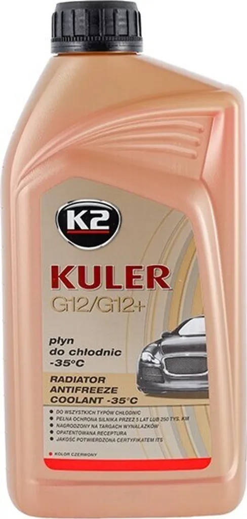 Liquido Radiatore Rosso K2 KULER Long Life -35°C 1L | Protezione G12+