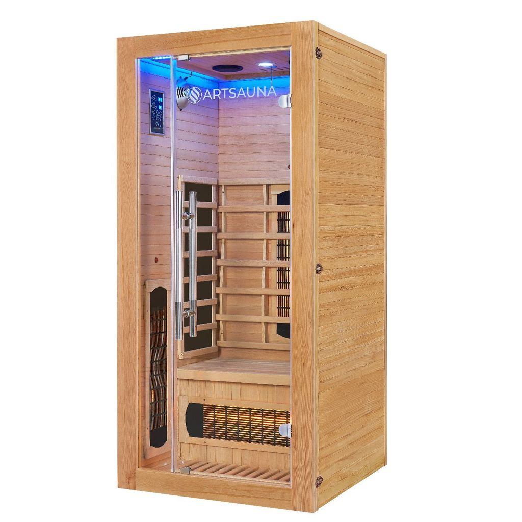 Sauna na podczerwień Kiruna 90 30756, podwójna technologia, Zdjęcie produktu 