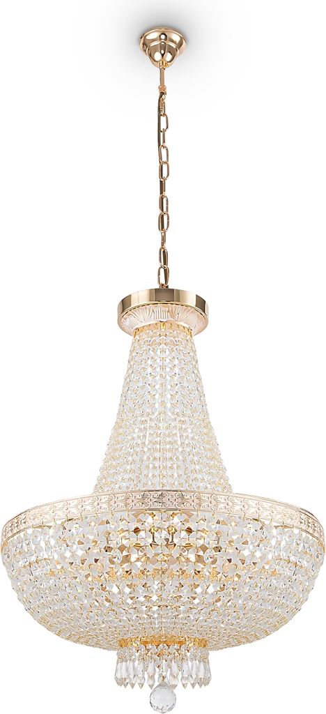 Maytoni Bella Kronleuchter DIA750-TT50-WG 8xE14, Gold, aus Metall, exkl. Leuchtmittel