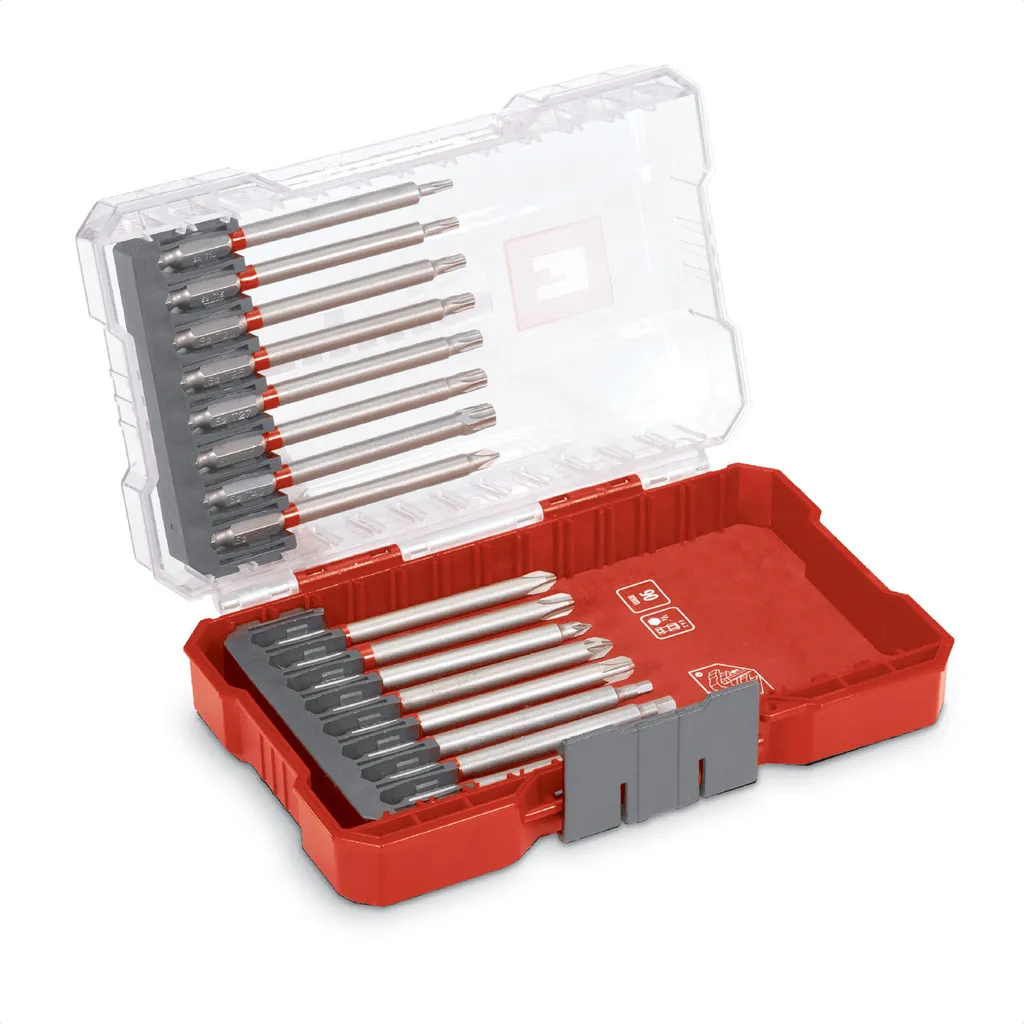 Einhell 49118973 M-CASE: Set 16 Punte Lunghe 90mm Acciaio S2 Professionale