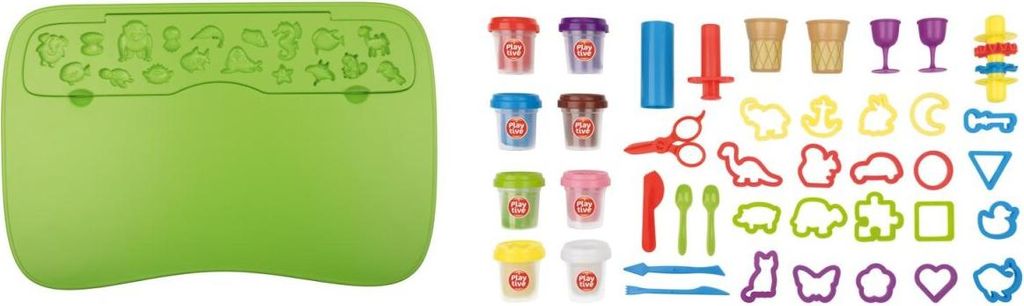 Playtive Knet Set Spieltisch 42 teilig mit Zubehör und 8x Produktbild 