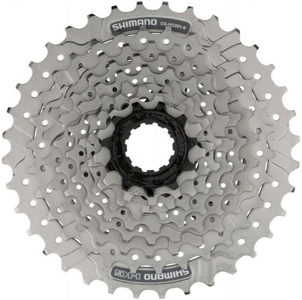 Casete Shimano Acera de 9 velocidades, modelo CS-HG201, con Imagen del producto 