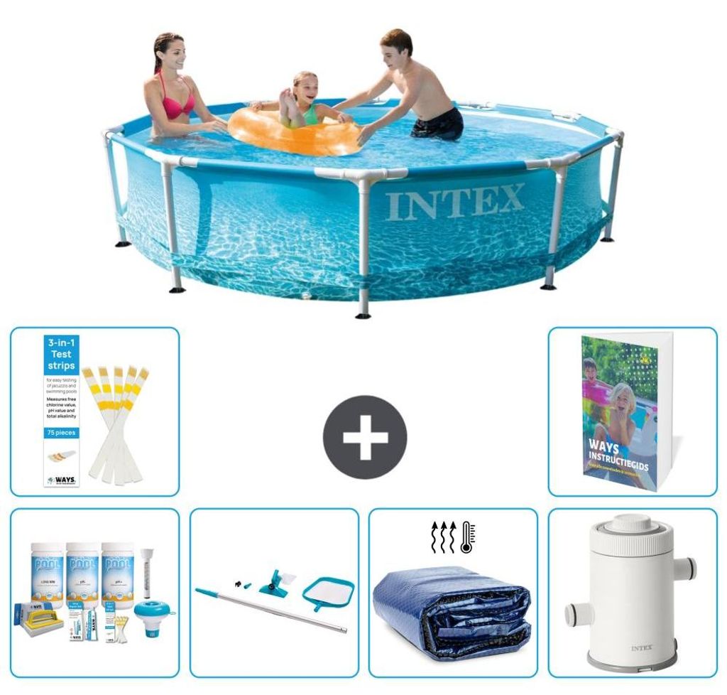Frame Pool Rund - 305x76 cm - 7-teilig S93