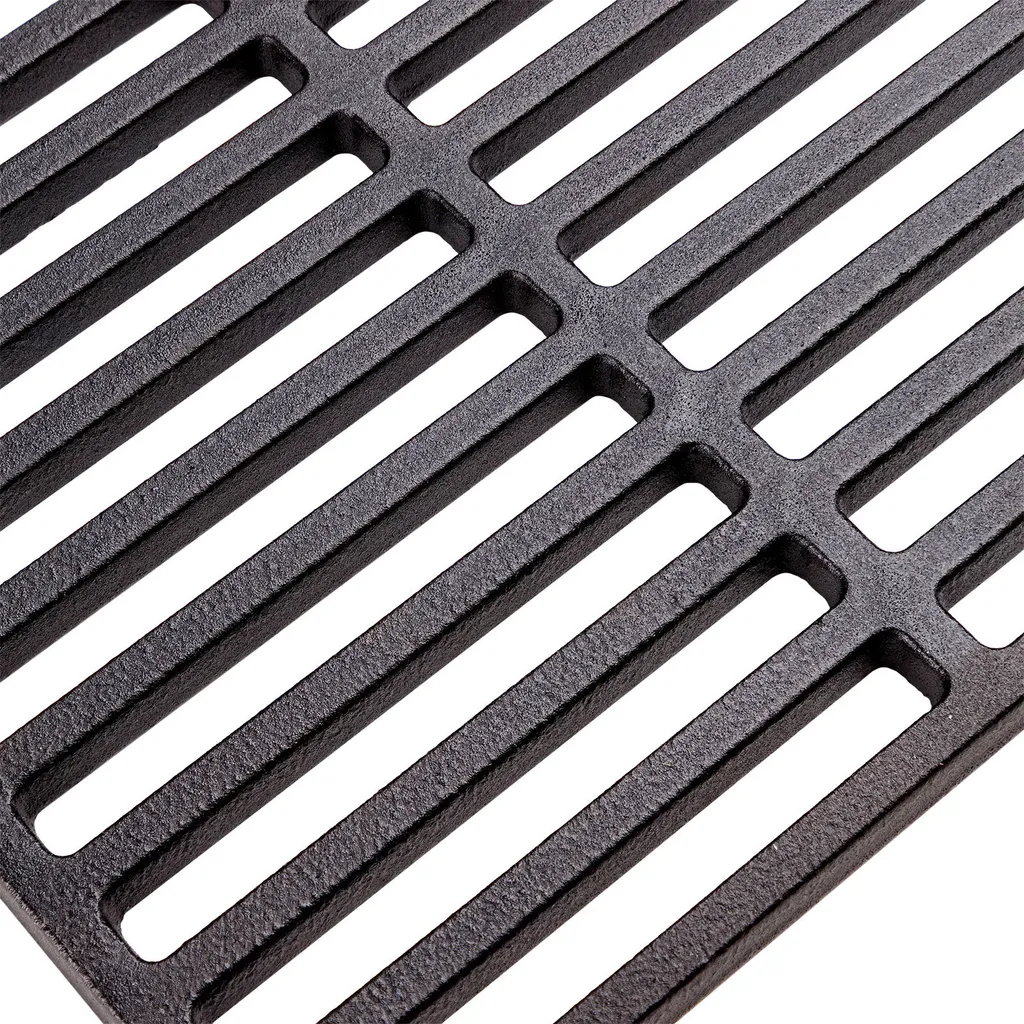 Grille de Barbecue en Fonte Émaillée Rectangulaire 38x29 cm - Robuste