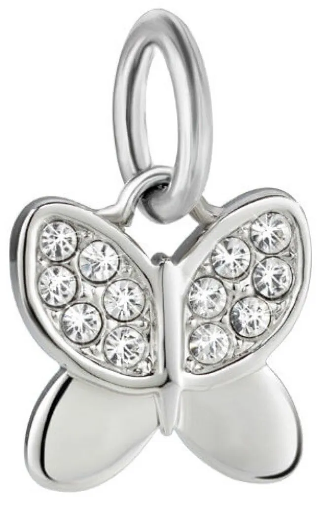 Charm Pendentif Papillon SCZ710 en Acier Gouttes pour Bracelet Femme