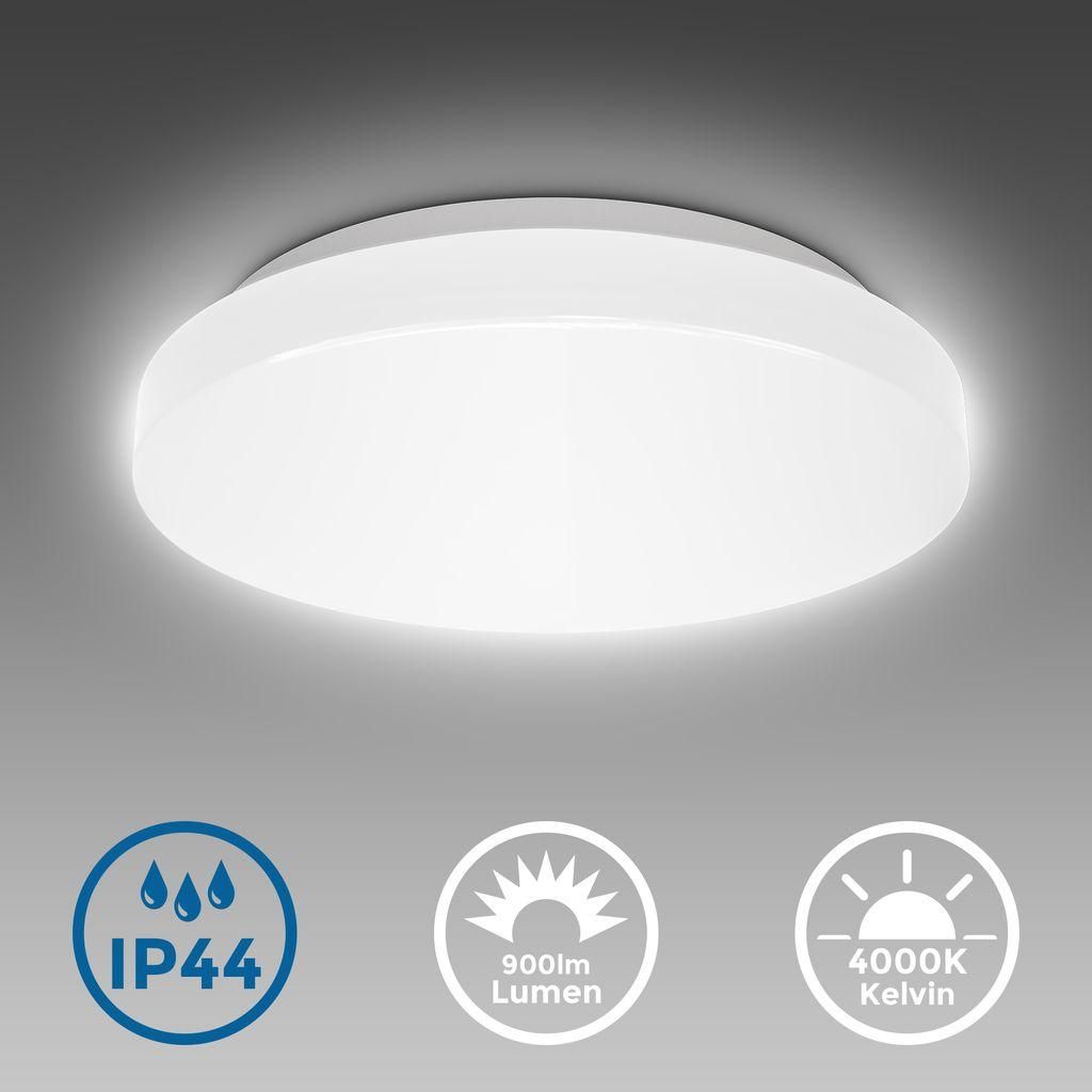 B.K.Licht BKL1295, LED, 900 lm, IP44, Biela Obrázok produktu 