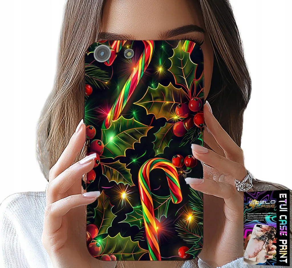 Kit Protezione iPhone 5/5S/5C Natale - Cover TPU + Pellicola Vetro