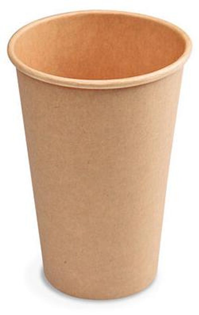 50x Heiß- und Kaltgetränkebecher Pappbecher braun 250ml Produktbild 