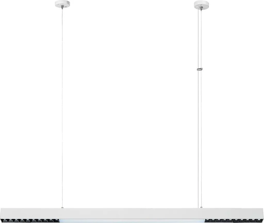 Suspension LED 47W Variable 120cm CALI Blanche pour Salon et Bureau Moderne