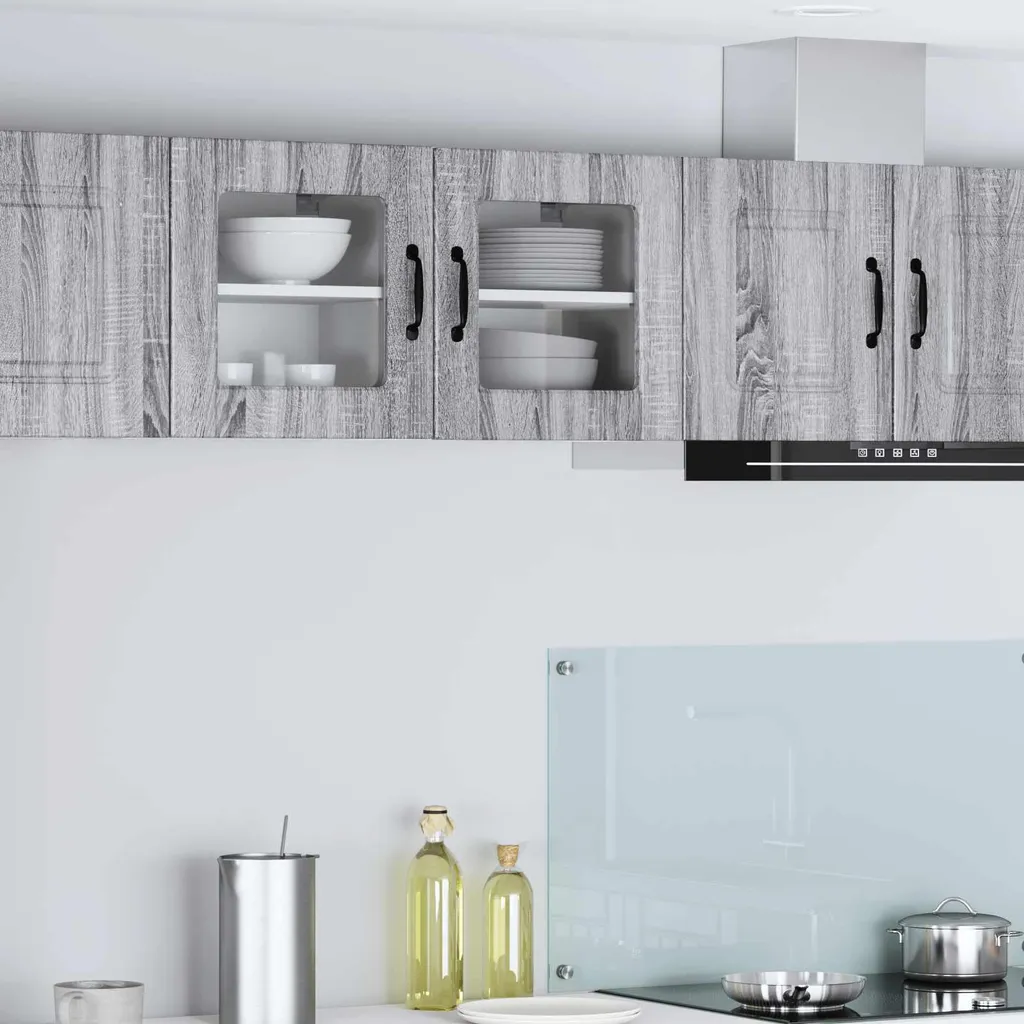 Mobiletto Cucina Sospeso vidaXL Grigio Sonoma 40cm | Stoccaggio Conveniente - 3